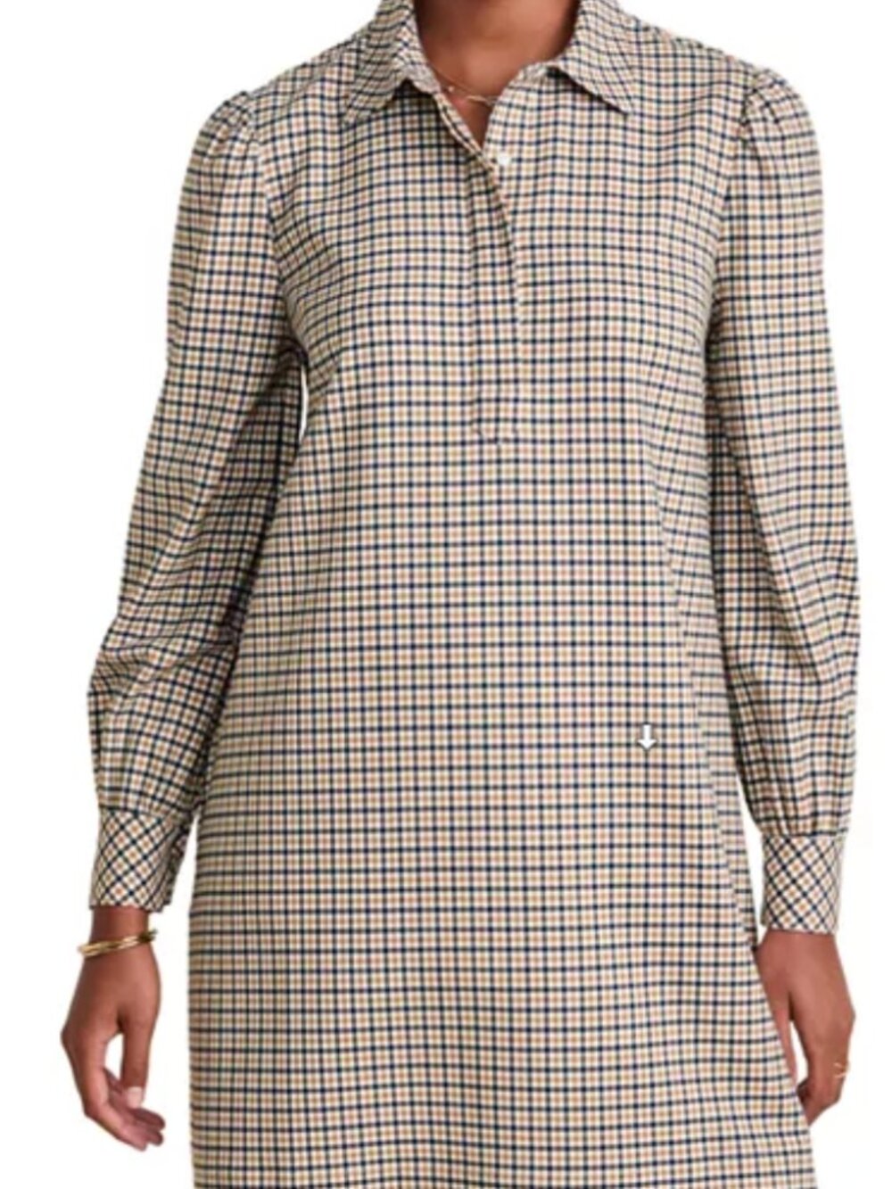 NWOT Vineyard Vines Women's Plaid Popover Dress Size M